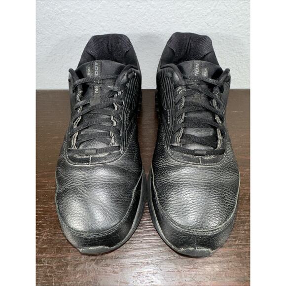 Brooks Shoes Mens Size 11.5 2E Addiction Walker 2 Walking Sneaker Black Leather main image 3